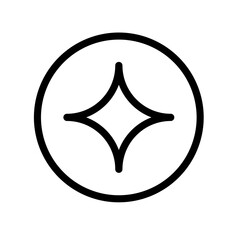 Poster - Diamond Star Icon Ideal for Jewelry and Luxury Themes