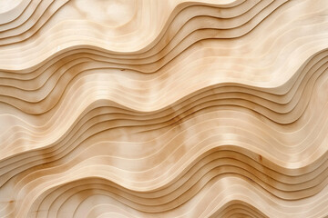 Wall Mural - Wavy Pine Wood Texture