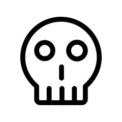 Aufkleber - Evil Skull Icon Ideal for Horror and Gothic Illustrations