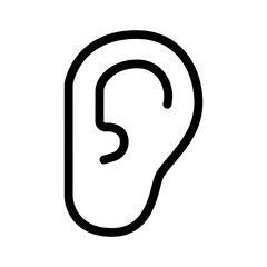 Poster - Ear Icon Perfect for Hearing and Communication Themes