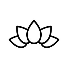 Poster - Lotus Icon Ideal for Wellness and Meditation Themes