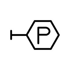 Poster - Parking Icon Perfect for Transportation and Urban Designs