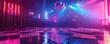 1970s disco dance party with disco ball, illuminated dance floor, DJ turntable, and popular disco music hits