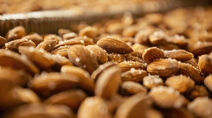 Wall Mural - Salted almonds