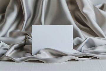 Wall Mural - a white sheet with a white rectangular object on it
