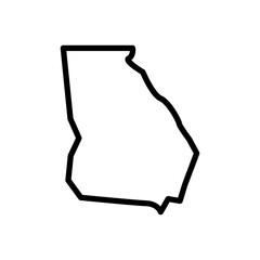 Poster - Georgia Map Icon Ideal for Geographic and Travel Themes