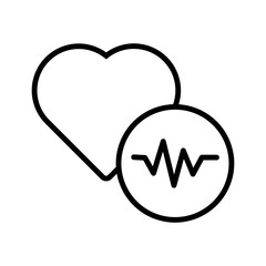 Poster - Heart Rate Icon Ideal for Medical and Fitness Designs