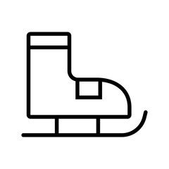 Poster - Ice Skates Icon Ideal for Winter Sports and Recreation Themes