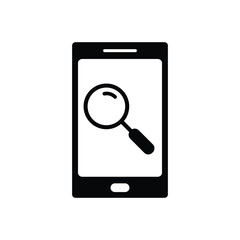 Poster - search mobile phone icon vector smartphone