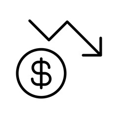 Poster - Economic Loss Icon Ideal for Finance and Business Illustrations