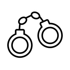 Poster - Handcuffs Icon Ideal for Law Enforcement and Security Themes