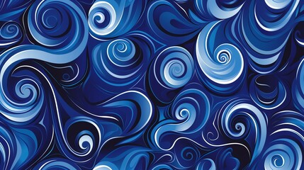 Wall Mural - Blue and white abstract background. Vector illustration.