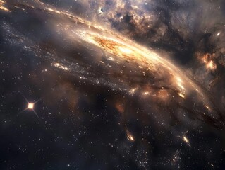 Wall Mural - the cosmos filled with countless stars