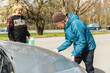 © Diego Martin/Stocksy - Senior man opening car bonnet to check engine
