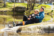 © Diego Martin/Stocksy - Happy senior couple enjoying time together in a park