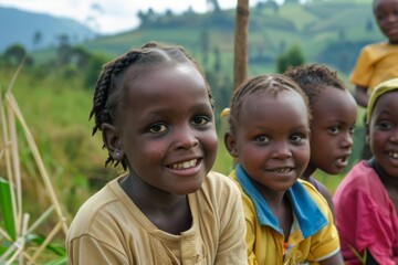 Unidentified little girls in the countryside of Madagascar.