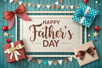 Sticker - Father's Day, , happy fathers day greetings card  fathers day bann (2)