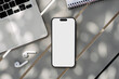 © Artem Podrez/Stocksy - Mockup phone and Laptop in Modern Office