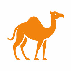 Sticker - Logo for a travel company Camel Travel, simple clean logo, Creative Logo Icon, white background, 2d style, logo style design