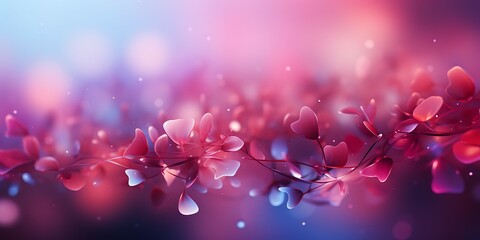 Poster - Colorful blurred backgrounds, pink background