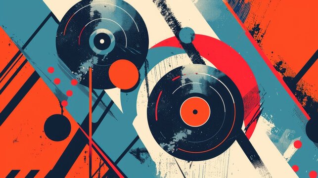 Music festival poster with a bold, typography-focused design and contrasting colors