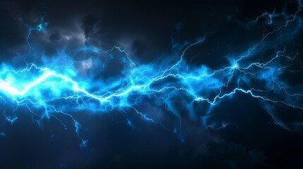 Animated lightning effects for games and videos. Includes blue glowing storm bolts, electric strikes, and magic electricity hits.