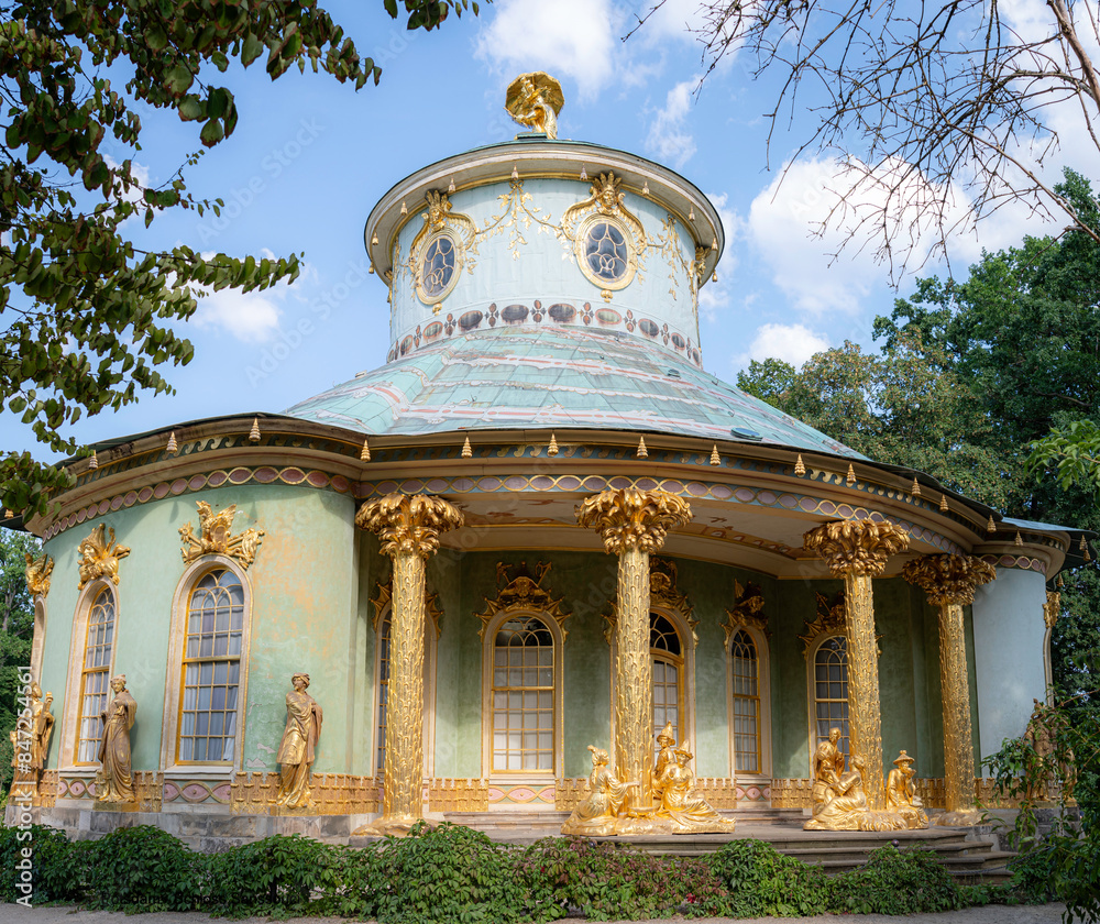Chinesisches Haus in Sanssouci garden a historical palace in Potsdam