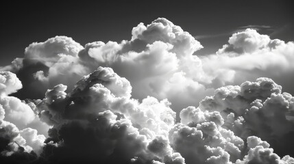 Wall Mural - Monochrome clouds
