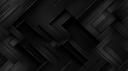 Sticker - Seamless pattern of geometric squares on a black background.