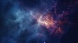 © vefimov - A beautiful space nebulas serves as the backdrop for this image, perfect for use in astronomy-related projects or as a visual element to add depth and interest