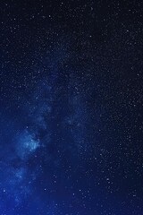 Wall Mural - A dark blue night sky filled with countless stars