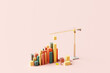 © Pixel Stories/Stocksy - 3D financial performance bar chart results