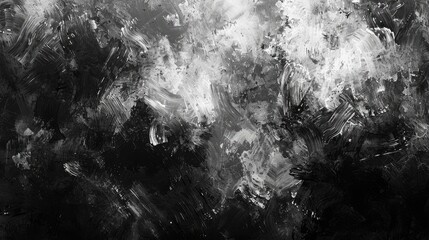 Poster - Monochromatic Texture with Abstract Background featuring Black and White Tones