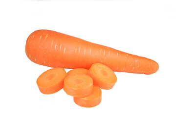 Wall Mural - Carrot isolated on transparent with png.