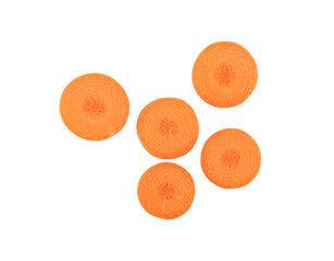 Wall Mural - carrot isolated on transparent with png.