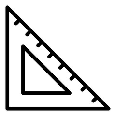 Sticker - triangle ruler icon 