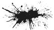 © Ziyan - black ink Splatter, black paint, ink brush strokes, brushes, lines, grungy. Dirty artistic design elements, Black inked splatter dirt stain splattered spray splash with drops blots.