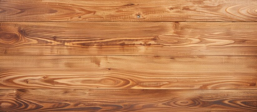 Top-down view of an empty wooden table on a plain background with clipping path