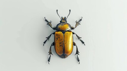 state potato beetle isolated on white background