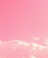 Wall Mural - pink sky and clouds background