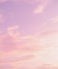 Wall Mural - pink sky and clouds background