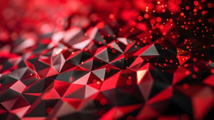 futuristic black background with red light technology