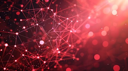futuristic black background with red light technology