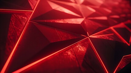 futuristic black background with red light technology