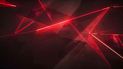 futuristic black background with red light technology