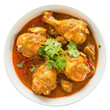 © Sim - chicken curry top view full length on transparency background PNG