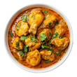© Sim - chicken curry top view full length on transparency background PNG