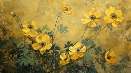 Wall Mural - Asiatic Buttercup