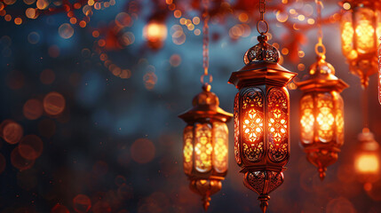 Poster - Elegant Eid al-Adha background concept for Islamic designs, perfect for greeting cards and festive decorations.