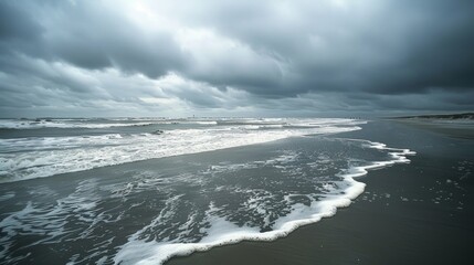 Poster - Cloudy Skies in Coastal Areas 